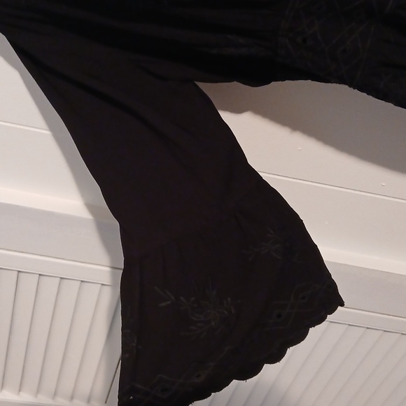 100% Black Rayon Blouse. Size PL, NWOT - Picture 5 of 8